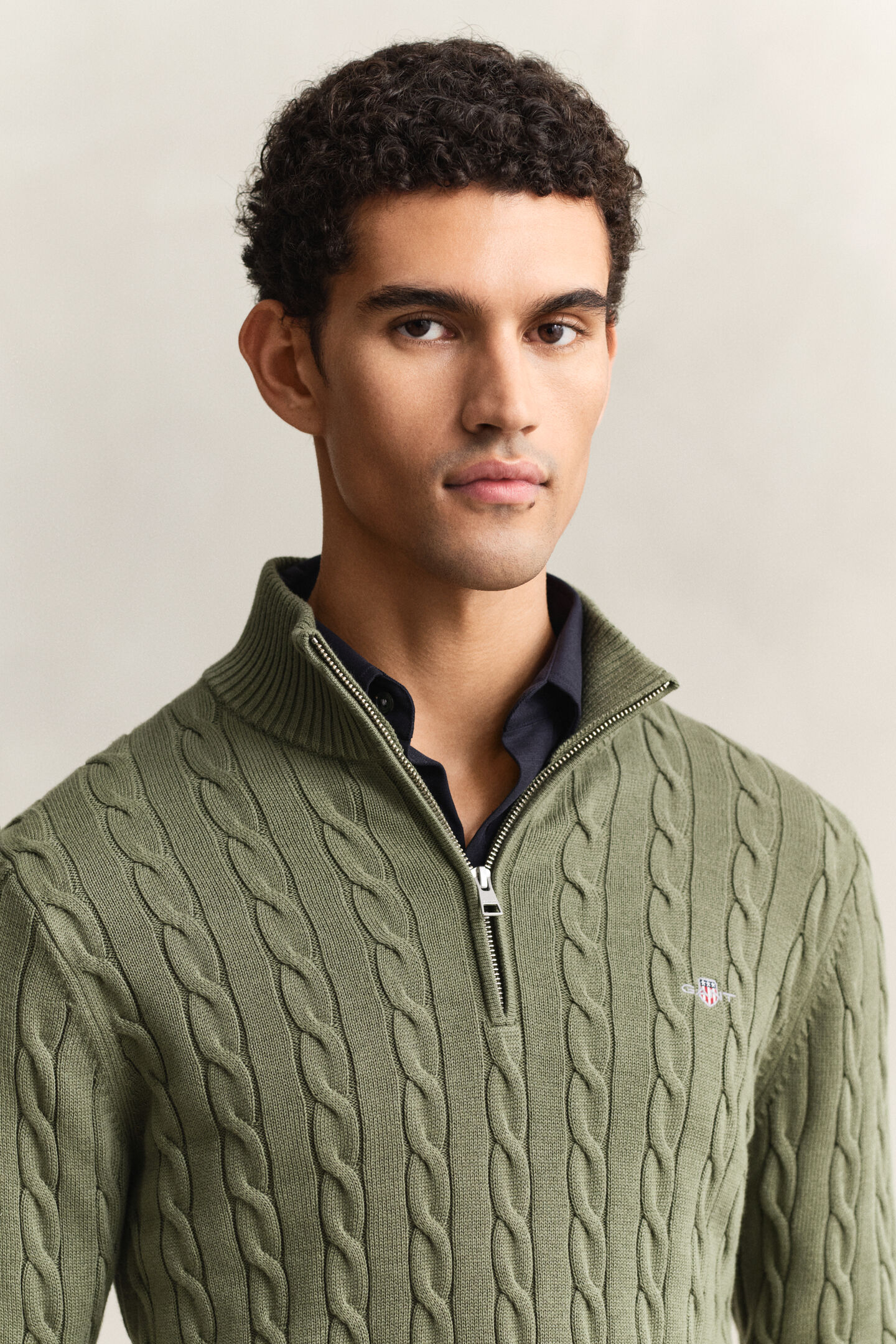 Zopfstrick Troyer aus Baumwolle