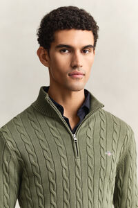 Zopfstrick Troyer aus Baumwolle