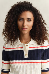 Kurzarm-Rugger aus Baumwolle