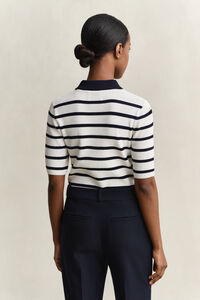 Strick Rugger mit Streifen