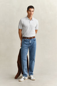 Zweifarbiges Poloshirt