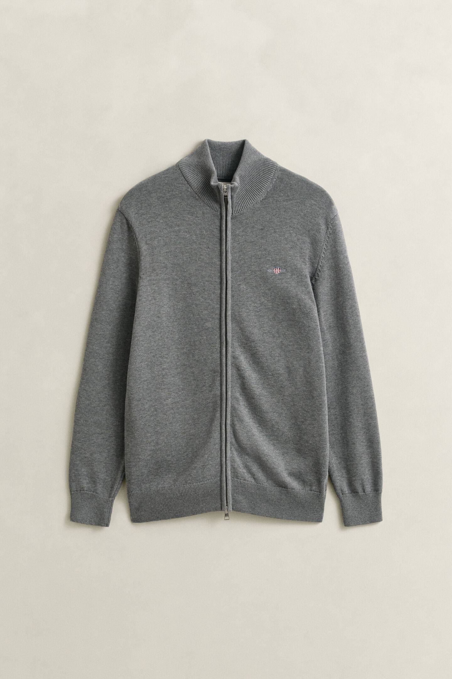 Casual Cotton Strickjacke mit Rei&szlig;verschluss