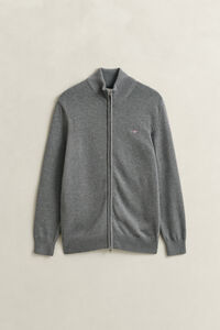 Casual Cotton Strickjacke mit Rei&szlig;verschluss