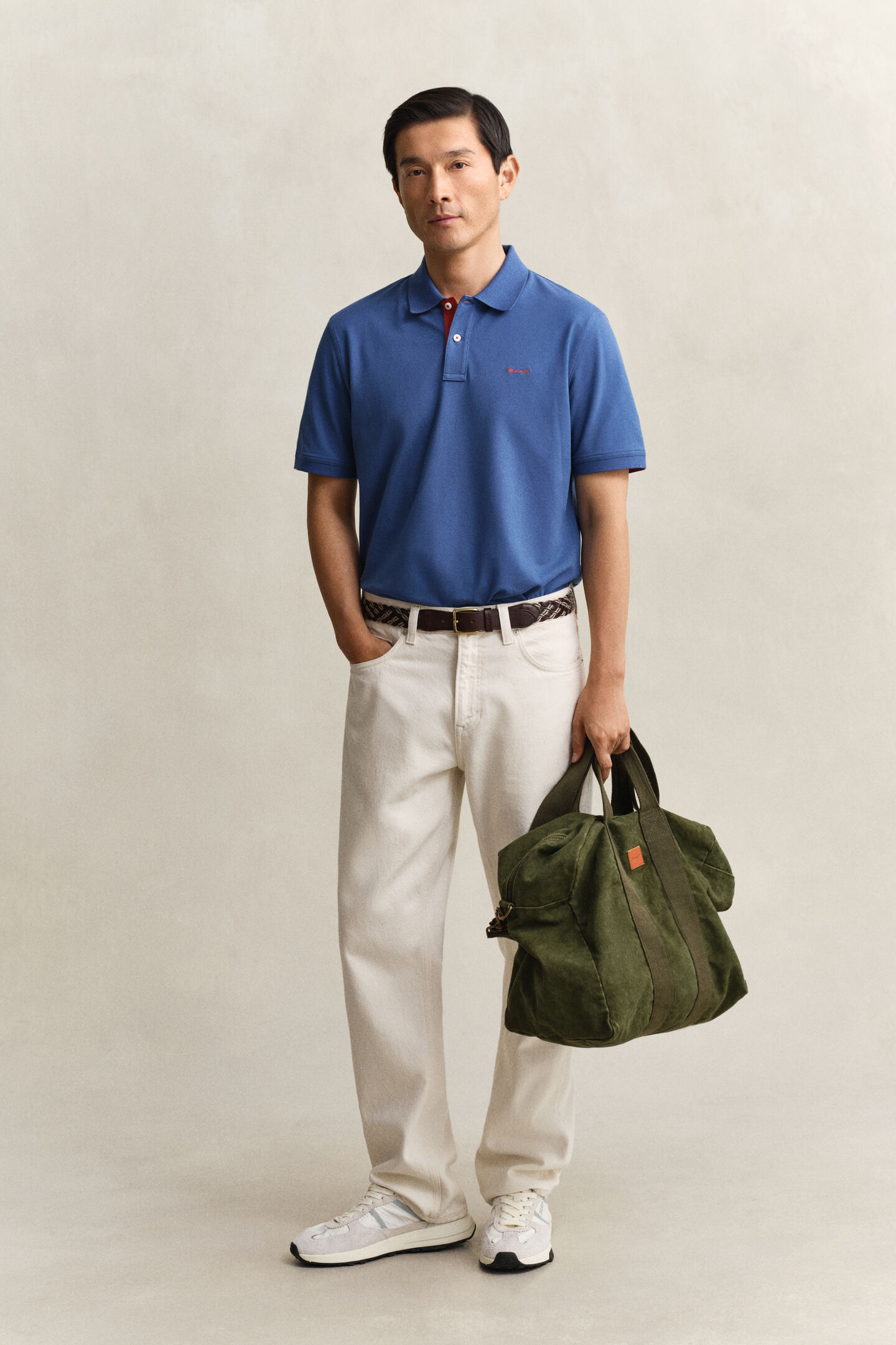 Kontrast Piqu&eacute; Poloshirt