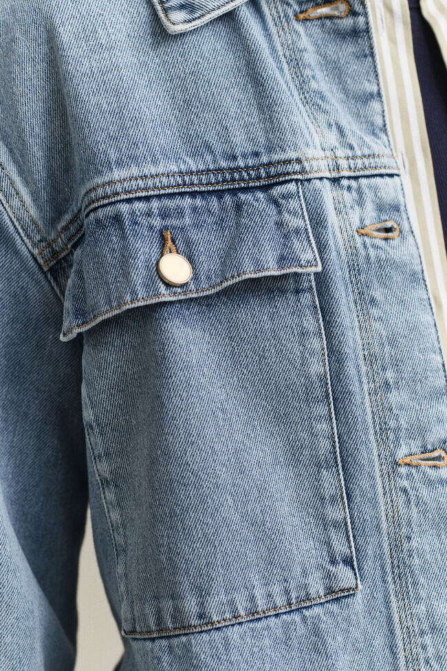 Jeansjacke zum Binden