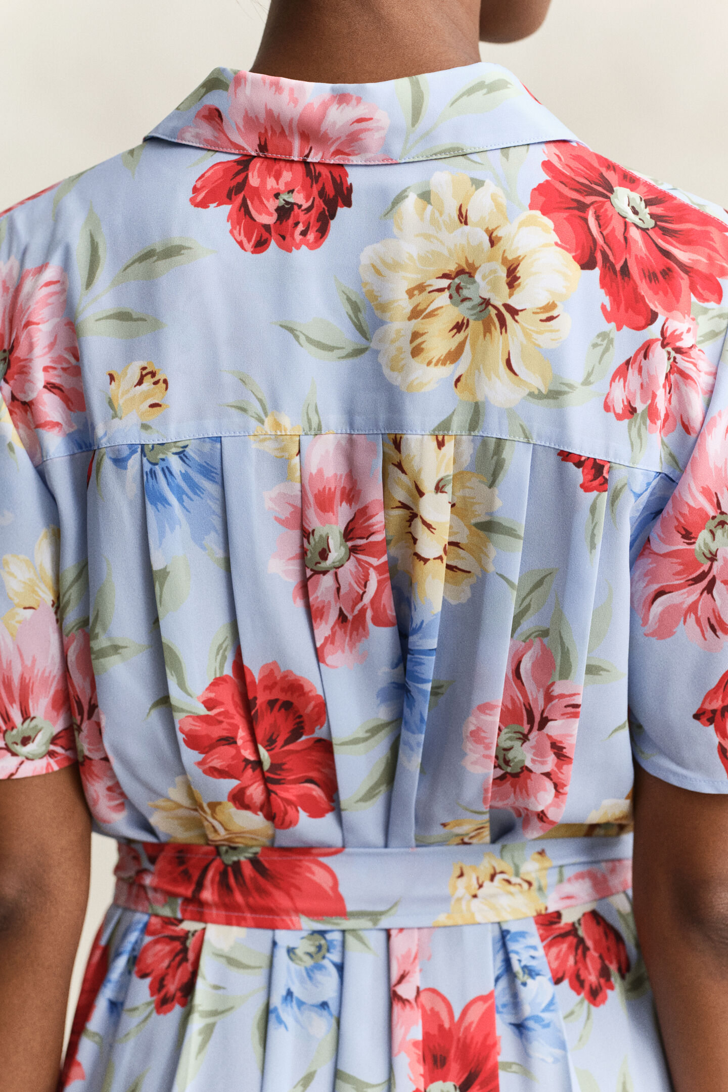 Hemdblusenkleid mit Blumenprint