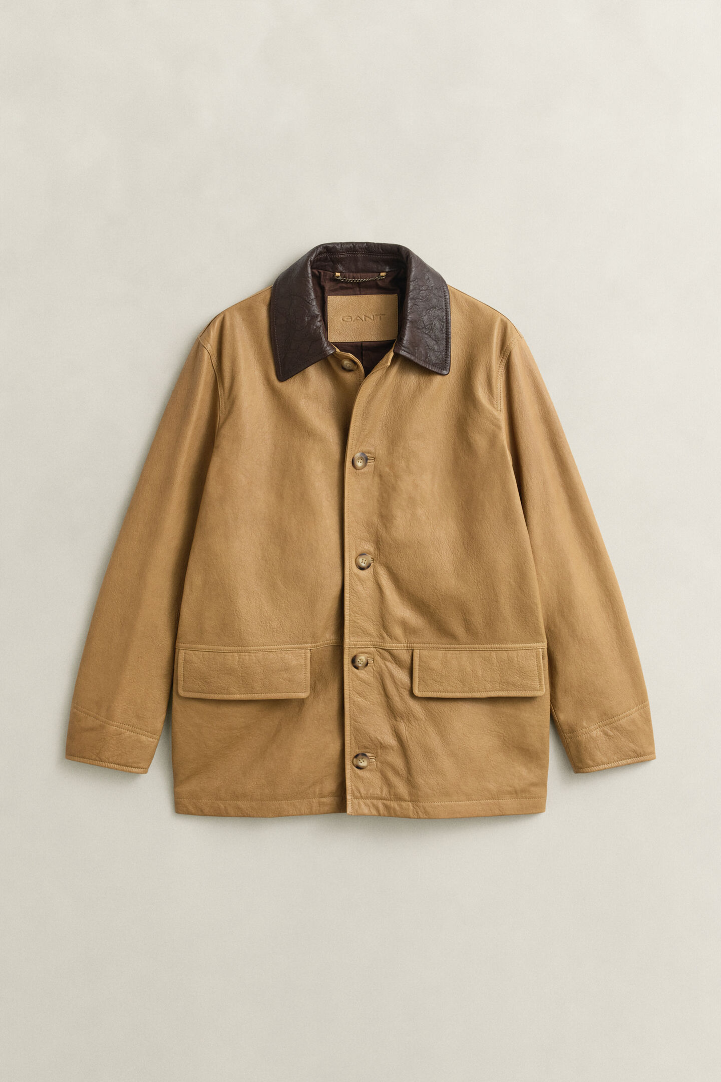 Decker-Jacke aus Leder