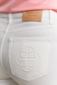 Monogram Jeans mit ausgestelltem Bein