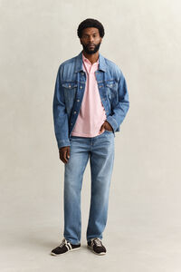 Zweifarbiges Poloshirt