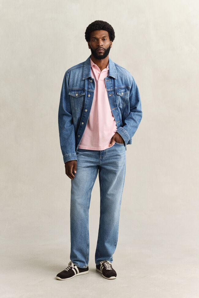 Zweifarbiges Poloshirt