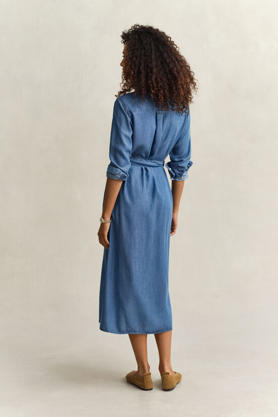 Chambray Hemdblusenkleid