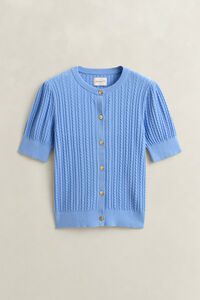 Zopfstrick Strickjacke aus Baumwolle