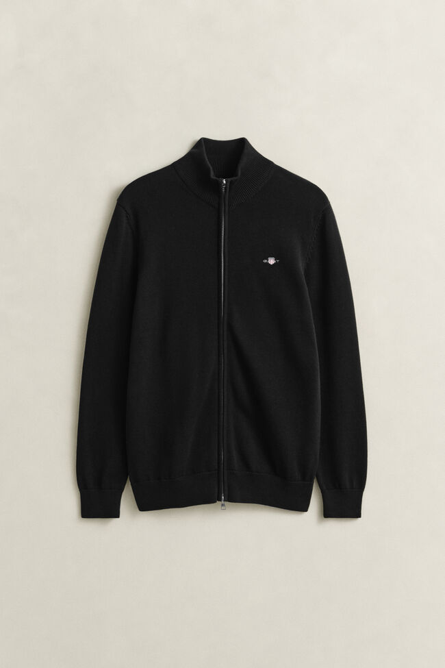 Casual Cotton Strickjacke mit Rei&szlig;verschluss