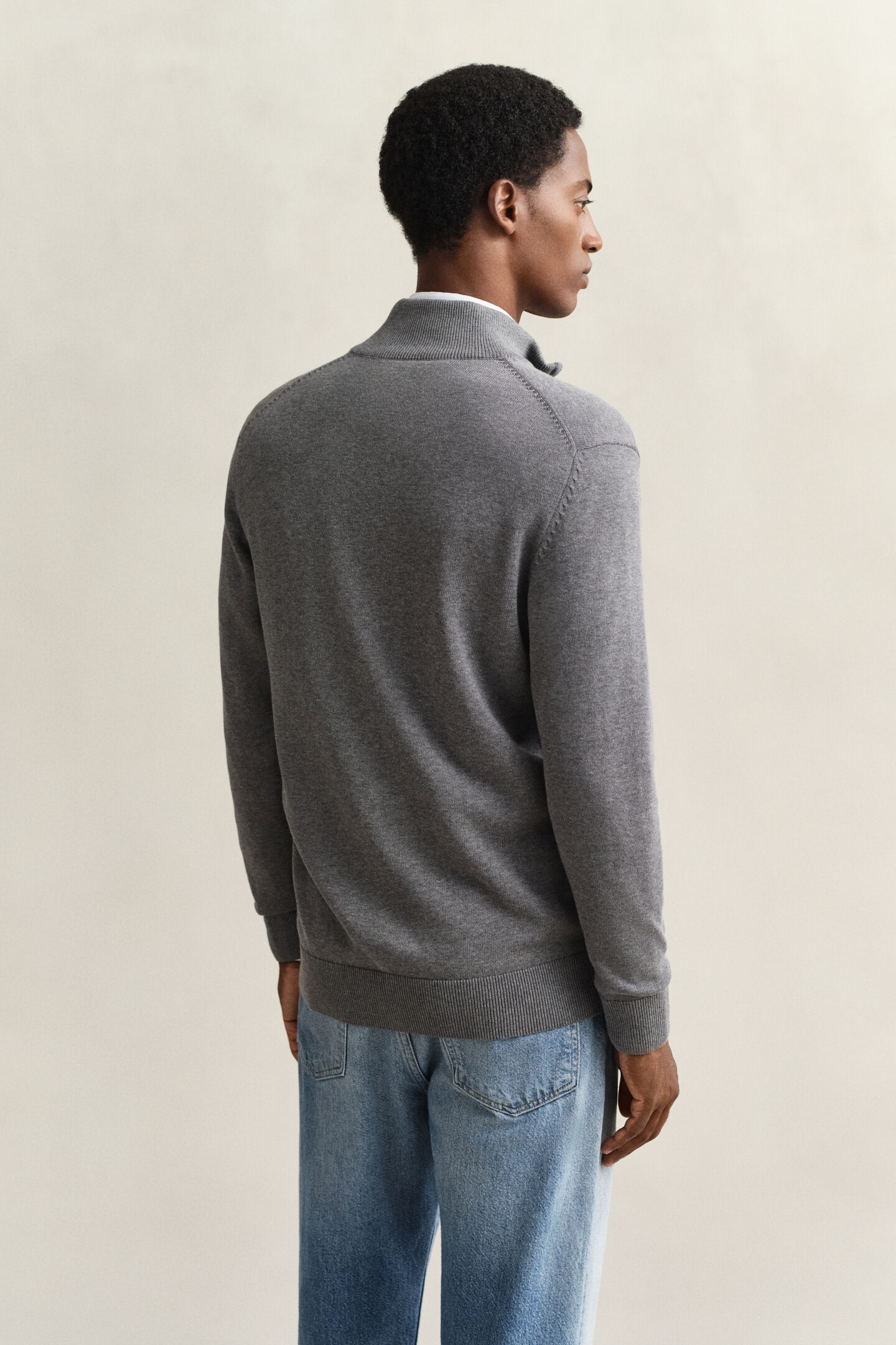 Casual Cotton Strickjacke mit Rei&szlig;verschluss