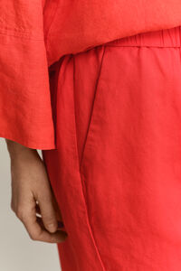 Shorts aus Leinenmix