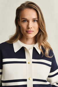 Color Blocked Strickjacke