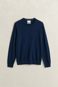 Rundhalspullover aus extra feiner Merinowolle