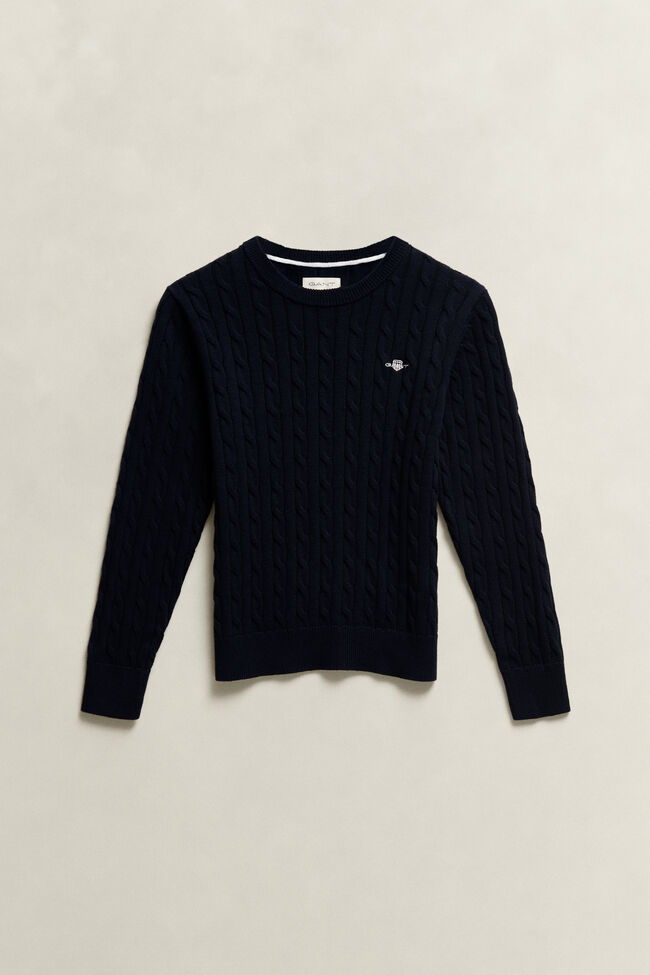 Teen Girls Pullover mit Zopfmuster