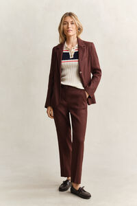 Formelle Stretch-Hose aus Leinen