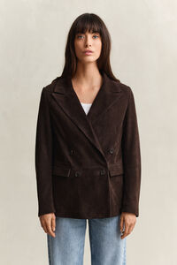 Club Blazer aus Veloursleder