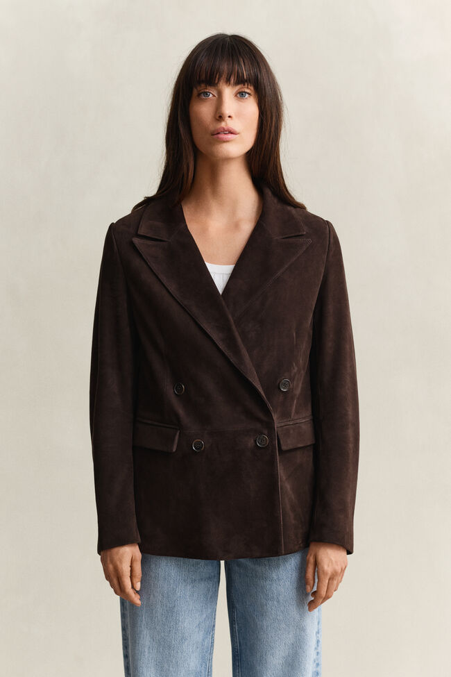 Club Blazer aus Veloursleder