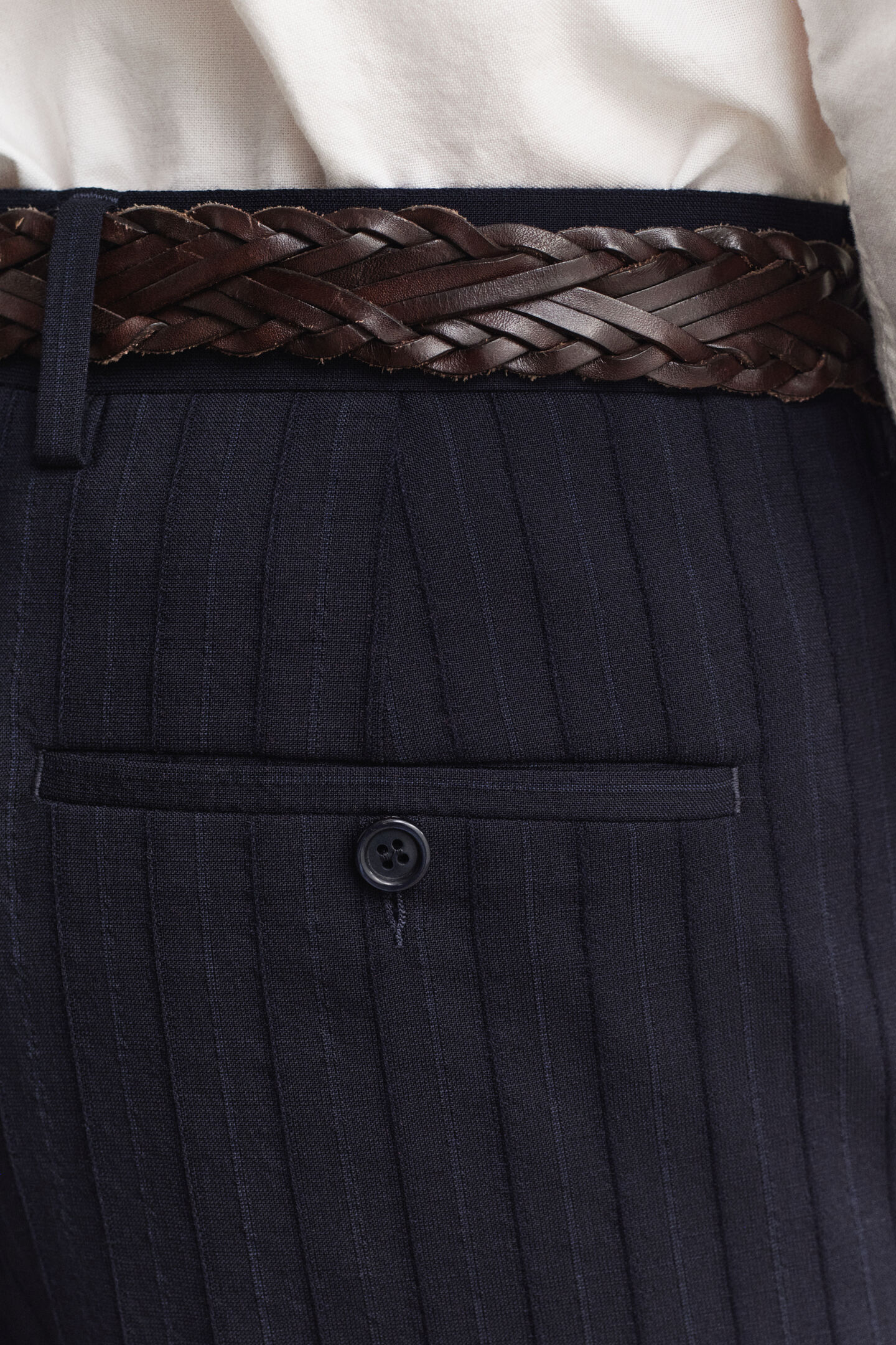 Tonal Pinstripe Anzughose